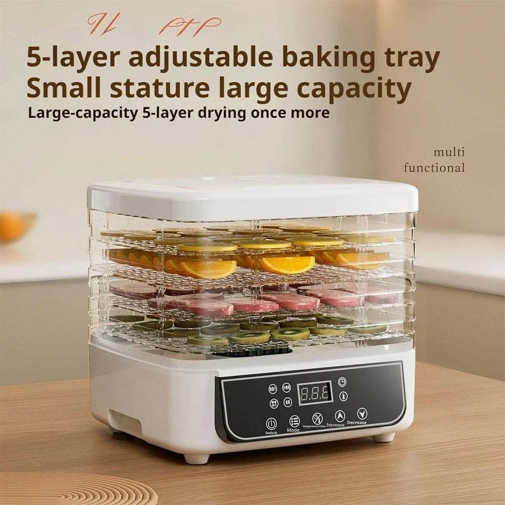 Household Food Dehydrator Dryer With Adjustable Temperature Touch Control