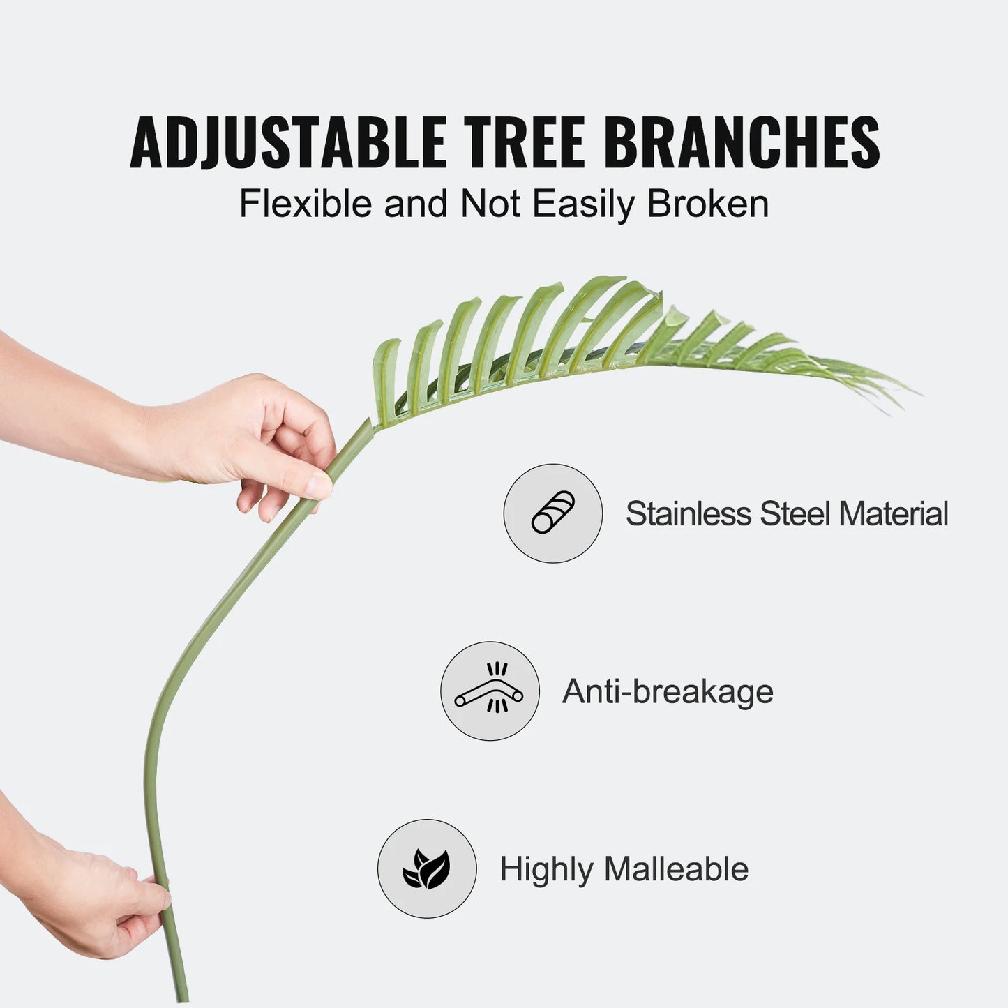 SucceBuy Artificial Palm Tree Faux Plant Anti Tip Protection