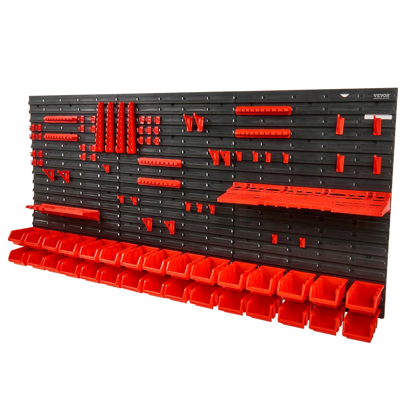 SucceBuy Wall Mounted Storage Bins Organizer For Garage Tools