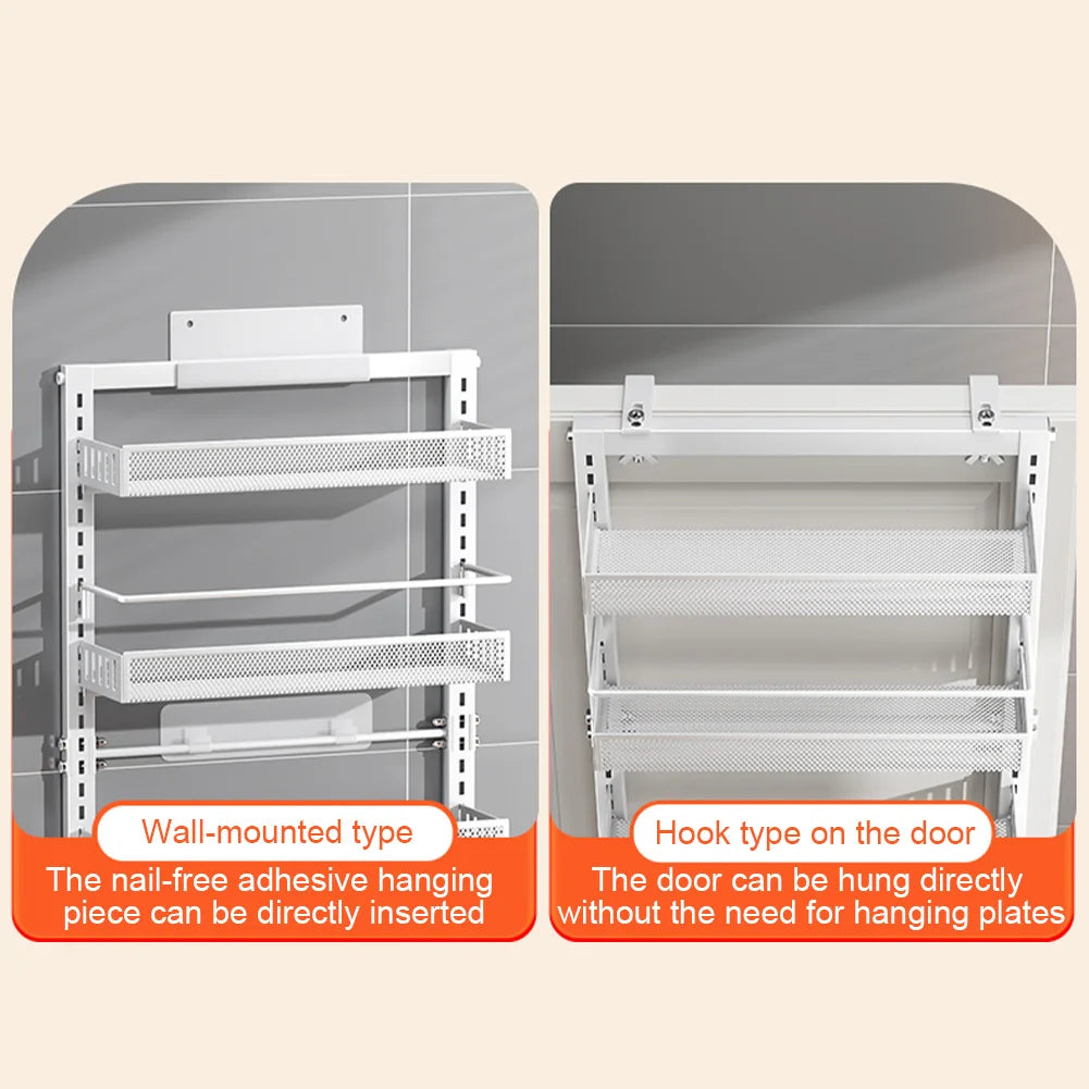 HiMISS 6-Tier Over-the-Door Pantry Organizer With Adjustable Baskets