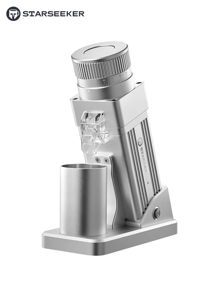 Starseeker Electric Coffee Grinder With Titanium Cone Burr Stepless Adjustment
