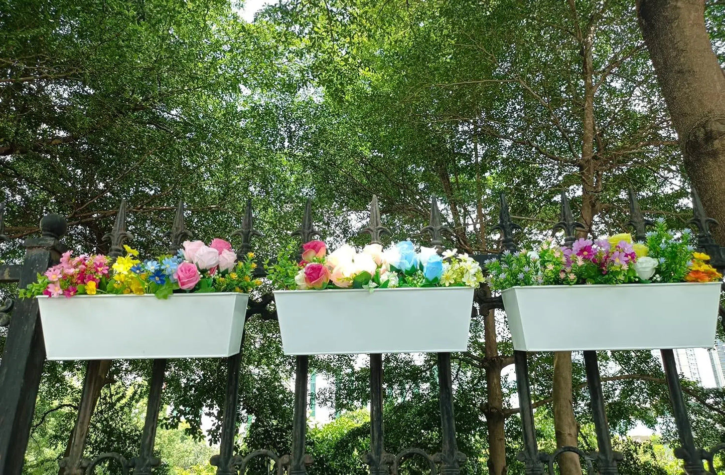 Hanging Flower Pots For Railings Or Fences Countryside Style