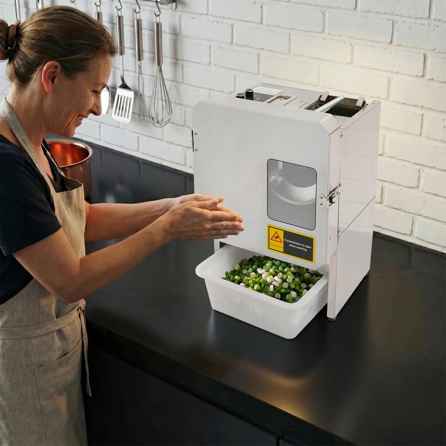 Spring Onion Shredder With Stainless Steel Blades 200W