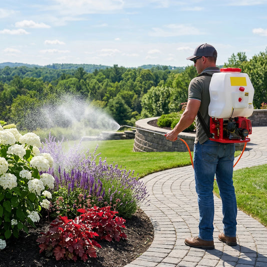 Gas Powered Backpack Sprayer 25.4cc 2-Stroke High Pressure Garden Pump