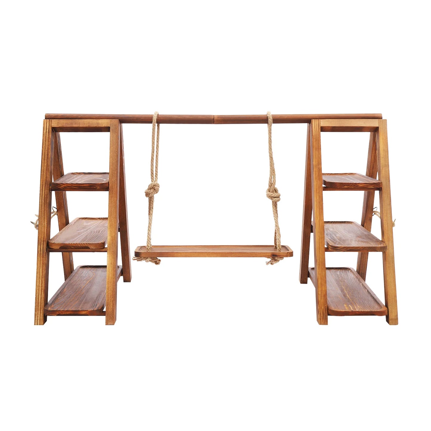 Bymaocar Three Tier Wooden Cake Stand Dessert Tray For Weddings