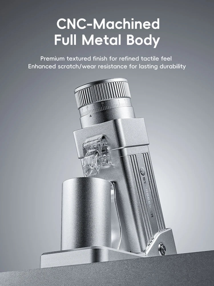 Starseeker Electric Coffee Grinder With Titanium Cone Burr Stepless Adjustment