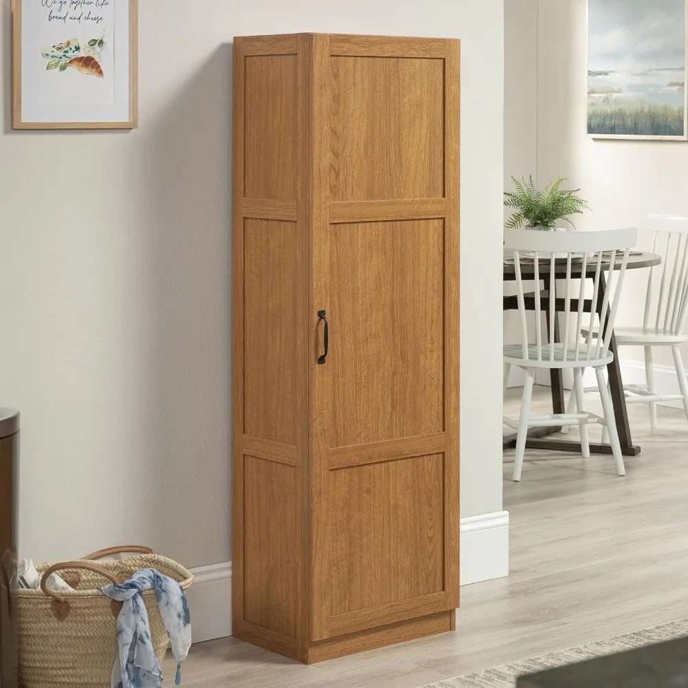 Solid Wood Storage Cabinet And Pantry Unit For Home Organization