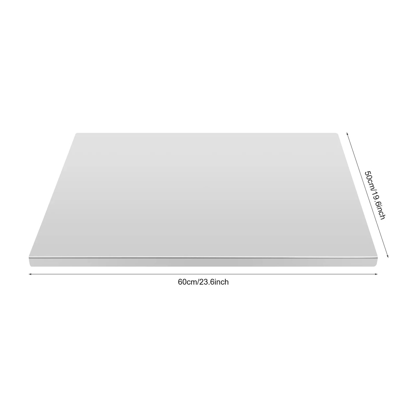 Eco Friendly Stainless Steel Chopping Board With L Shaped Edge