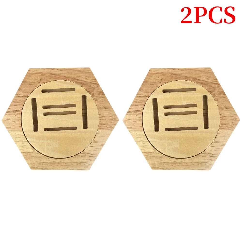 Hexagonal Pine Wood Medal Display Stand For Sports And Races