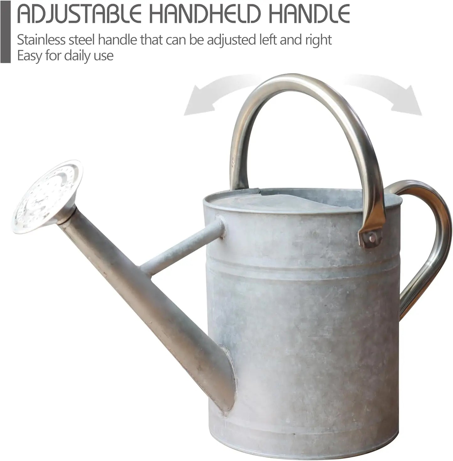 Metal Watering Can With Zinc Handle For Indoor Outdoor Plants