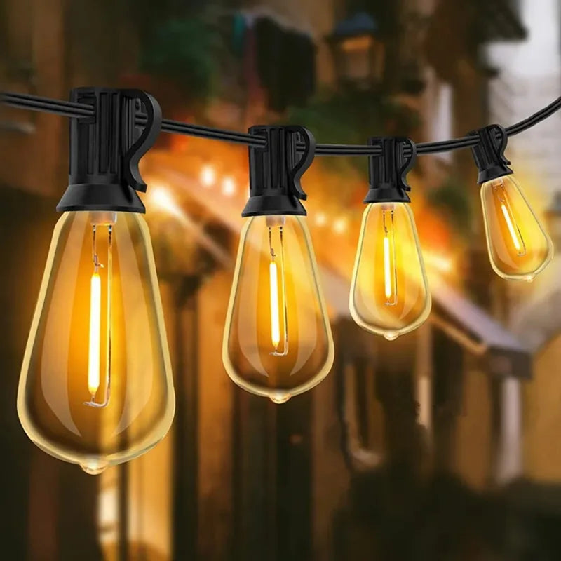 MIMIRGB Outdoor String Lights LED Bulbs for Patio and Garden
