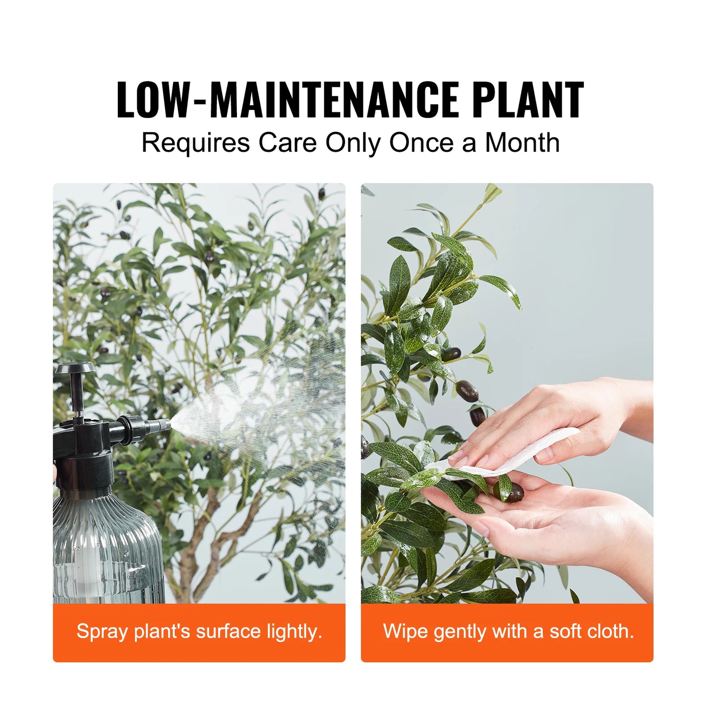 SucceBuy Artificial Olive Tree Anti-Tip Low-Maintenance Faux Plant