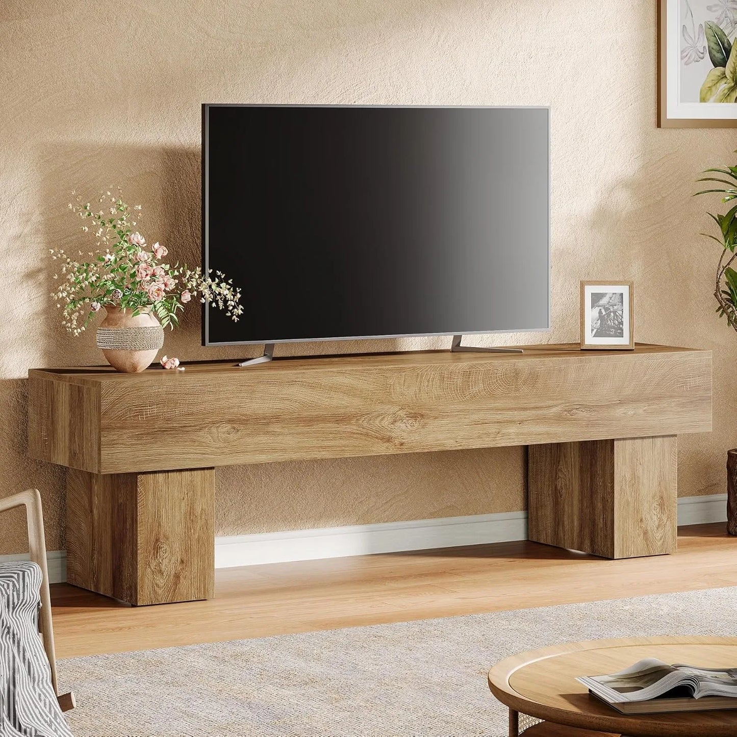 Little Tree Farmhouse Television Stand Entertainment Center