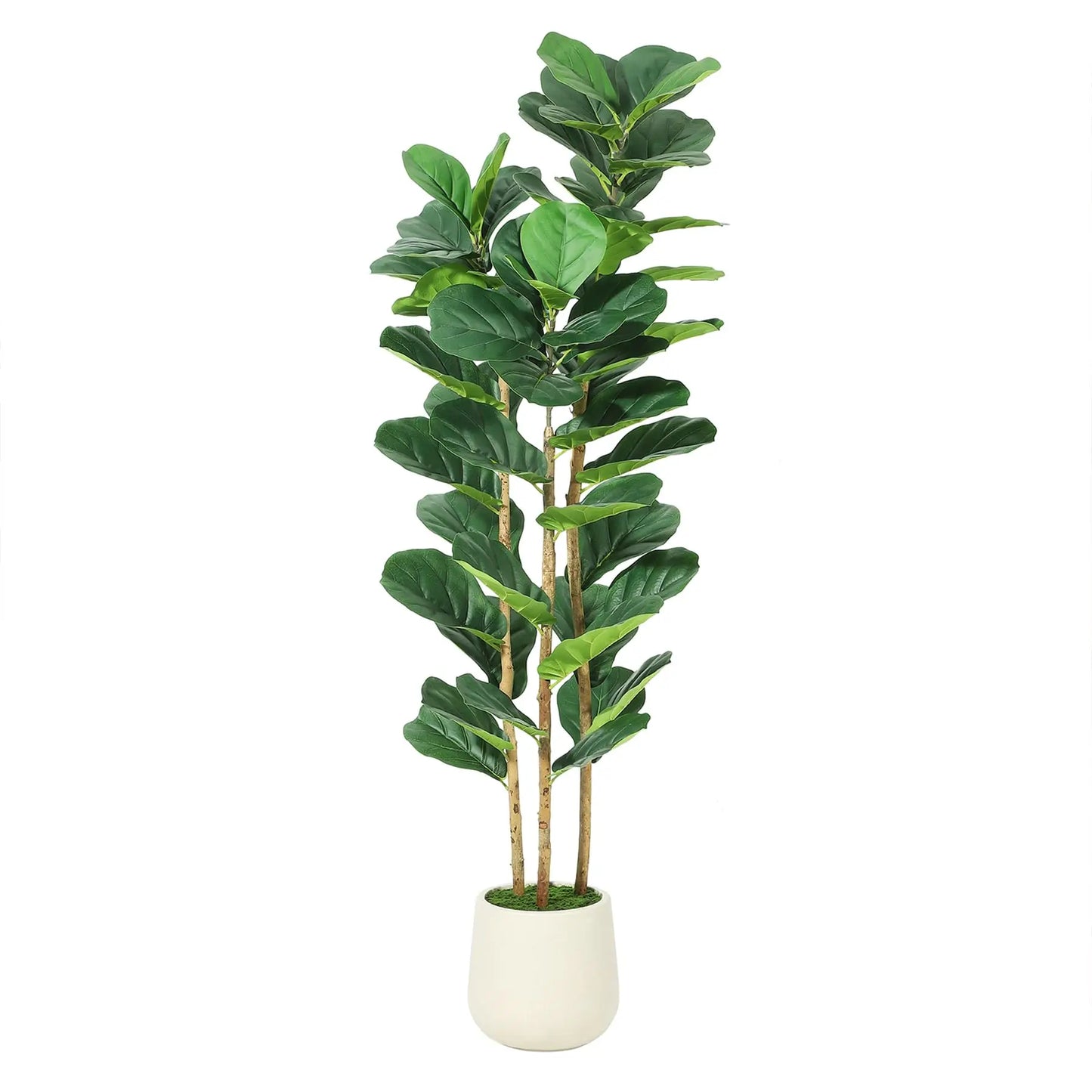 Artificial Fiddle Leaf Fig Tree In Planter For Home Decor