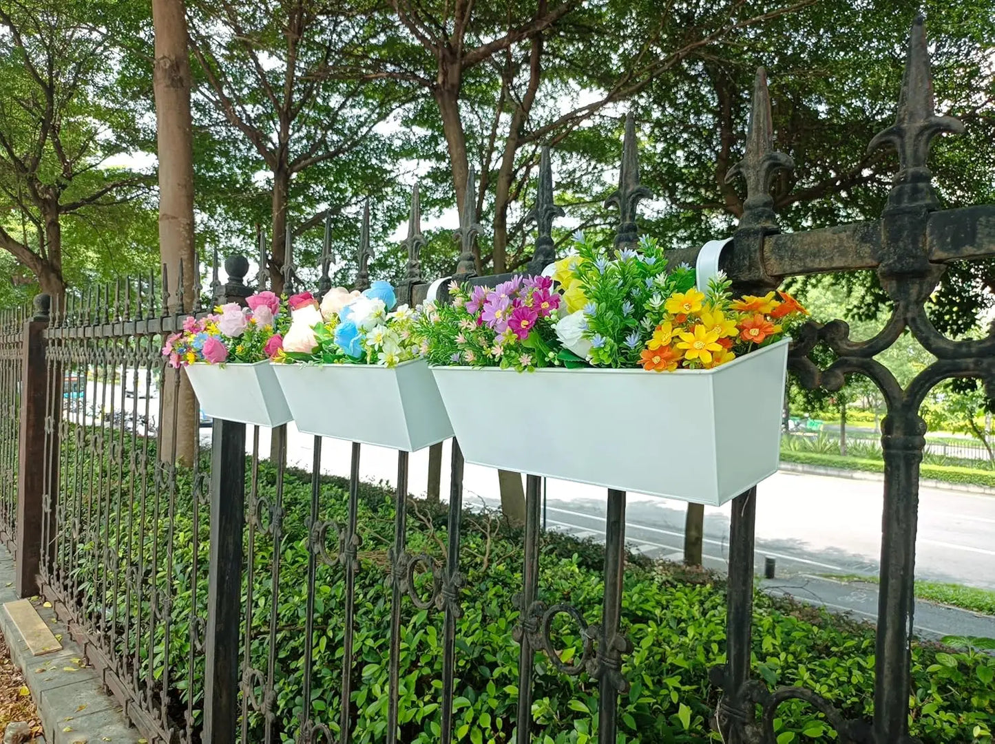 Hanging Flower Pots For Railings Or Fences Countryside Style
