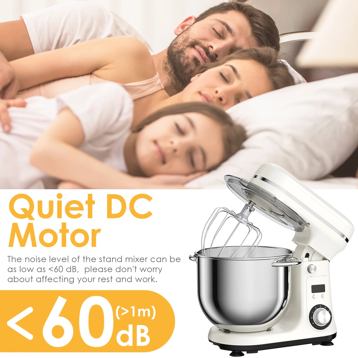 Biolomix 6 Speed Stand Mixer With Blender And Accessory Kit