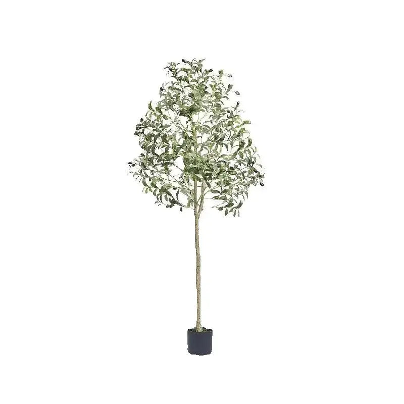SucceBuy Artificial Olive Tree Anti-Tip Low-Maintenance Faux Plant