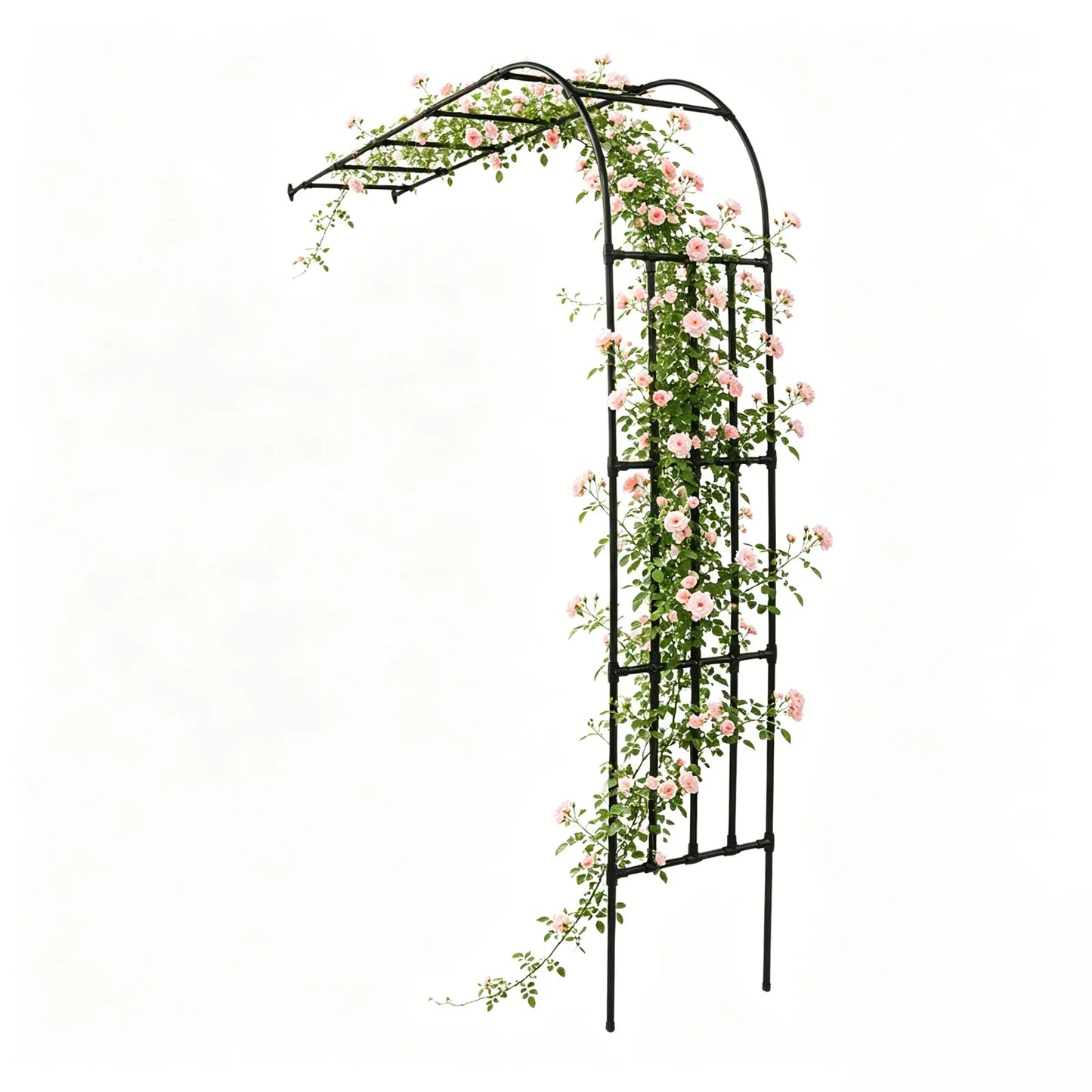 Half Side Garden Arch Trellis Steel Free Standing Wedding Arch