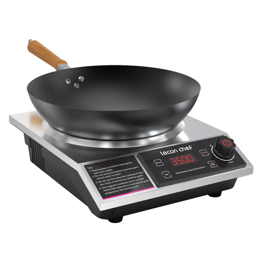 Lecon Chef Induction Cooker With Wok 1800W Electric Burner