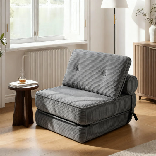 LISM Space Saving Sofa Bed With Vacuum Compression Mattress