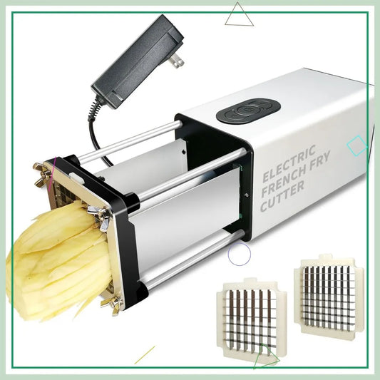 Electric French Fry Cutter With Dual Blades For Potatoes