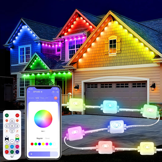 Aiopp Permanent Outdoor Lights RGBIC LED IP67 Waterproof