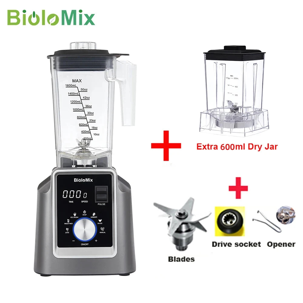 Biolomix Digital BPA Free Blender Juicer And Food Processor