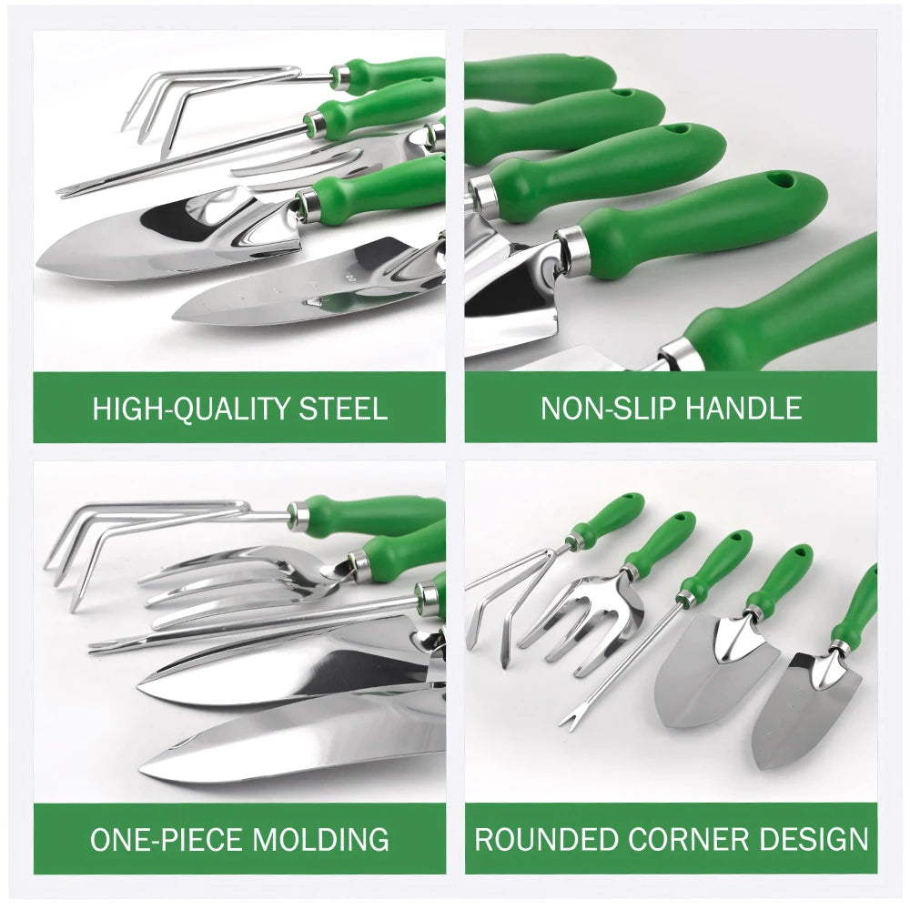 Ergonomic 16-In-1 Outdoor Garden Tool Set For Pruning And Weeding