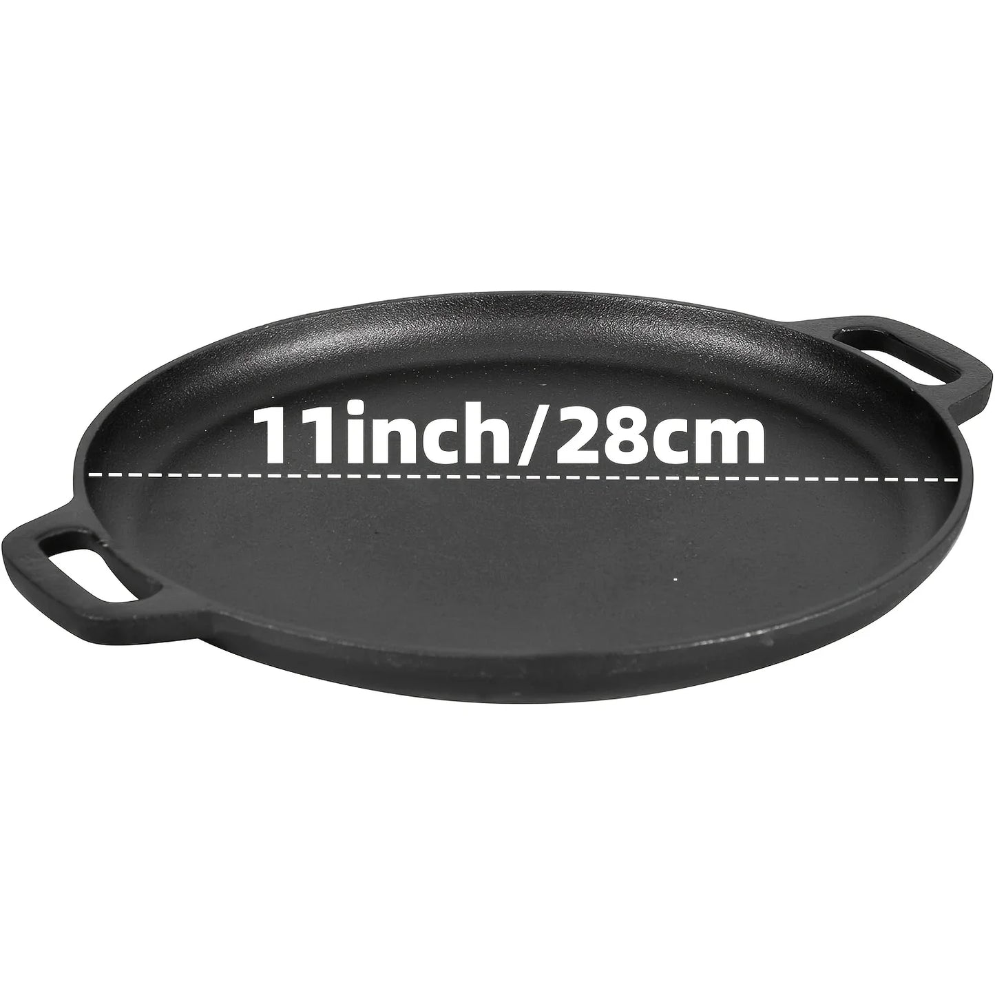 AEDG 3-Piece Cast Iron Skillet Set Pre-Seasoned For Oven Grill