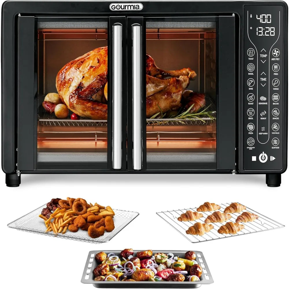 XMSJ Toaster Oven Air Fryer Combo With 17 Presets Digital