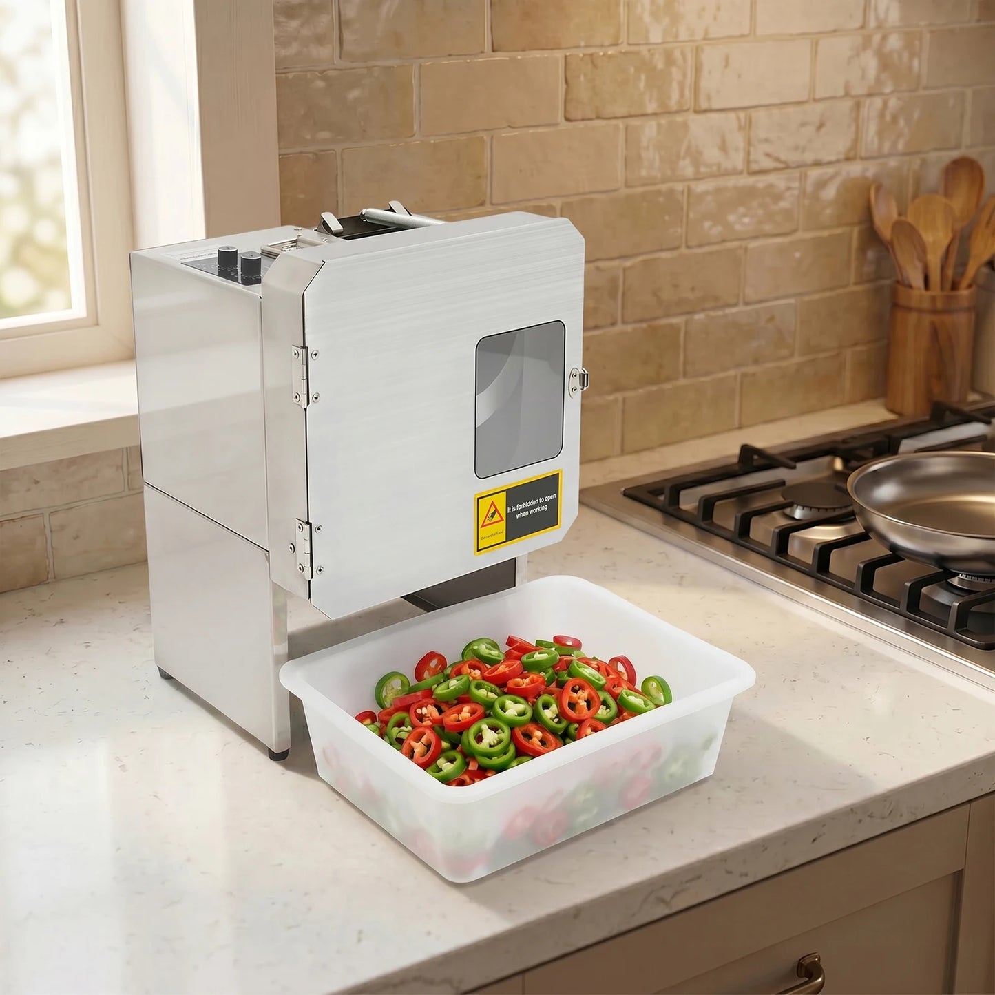 Spring Onion Shredder With Stainless Steel Blades 200W