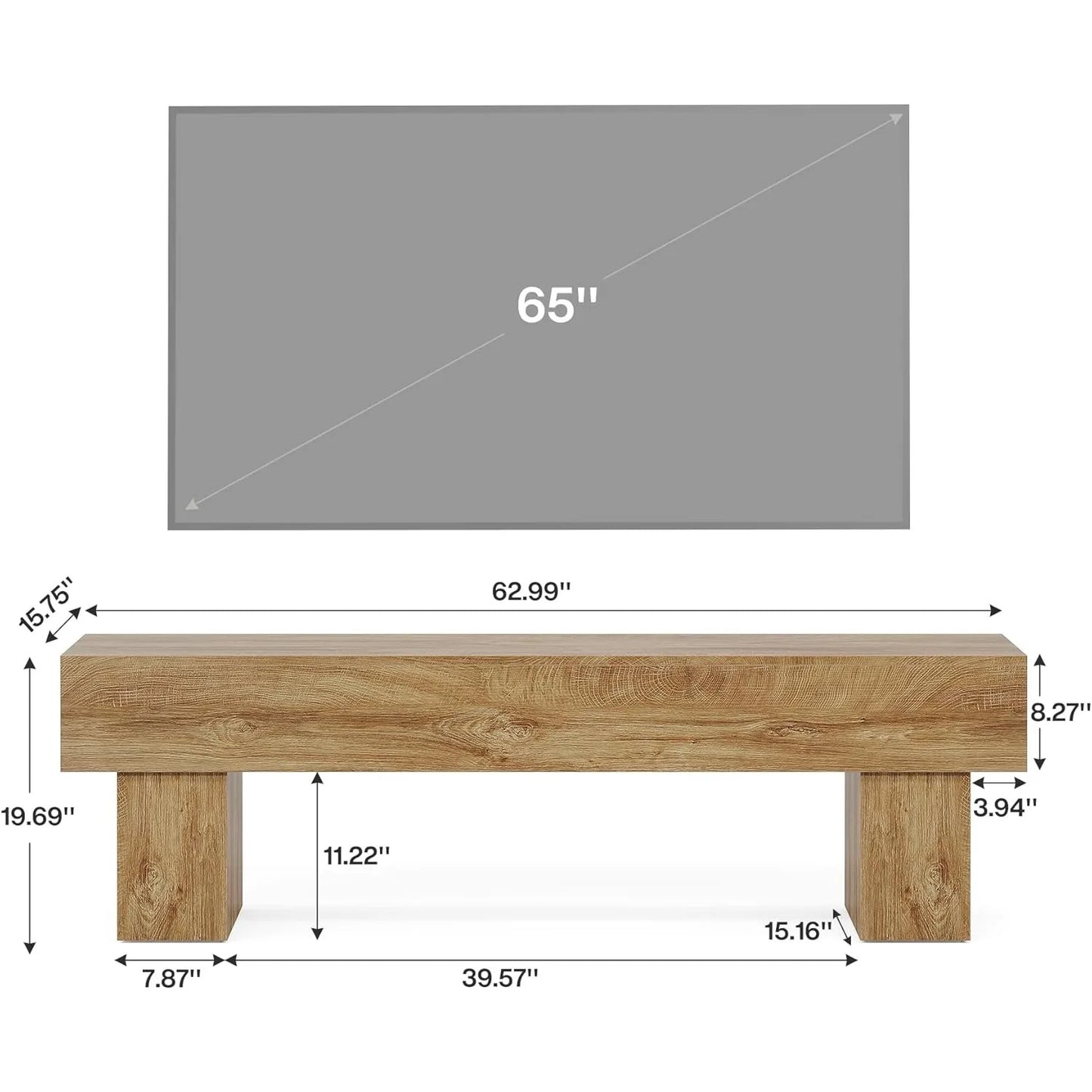 Little Tree Farmhouse Television Stand Entertainment Center