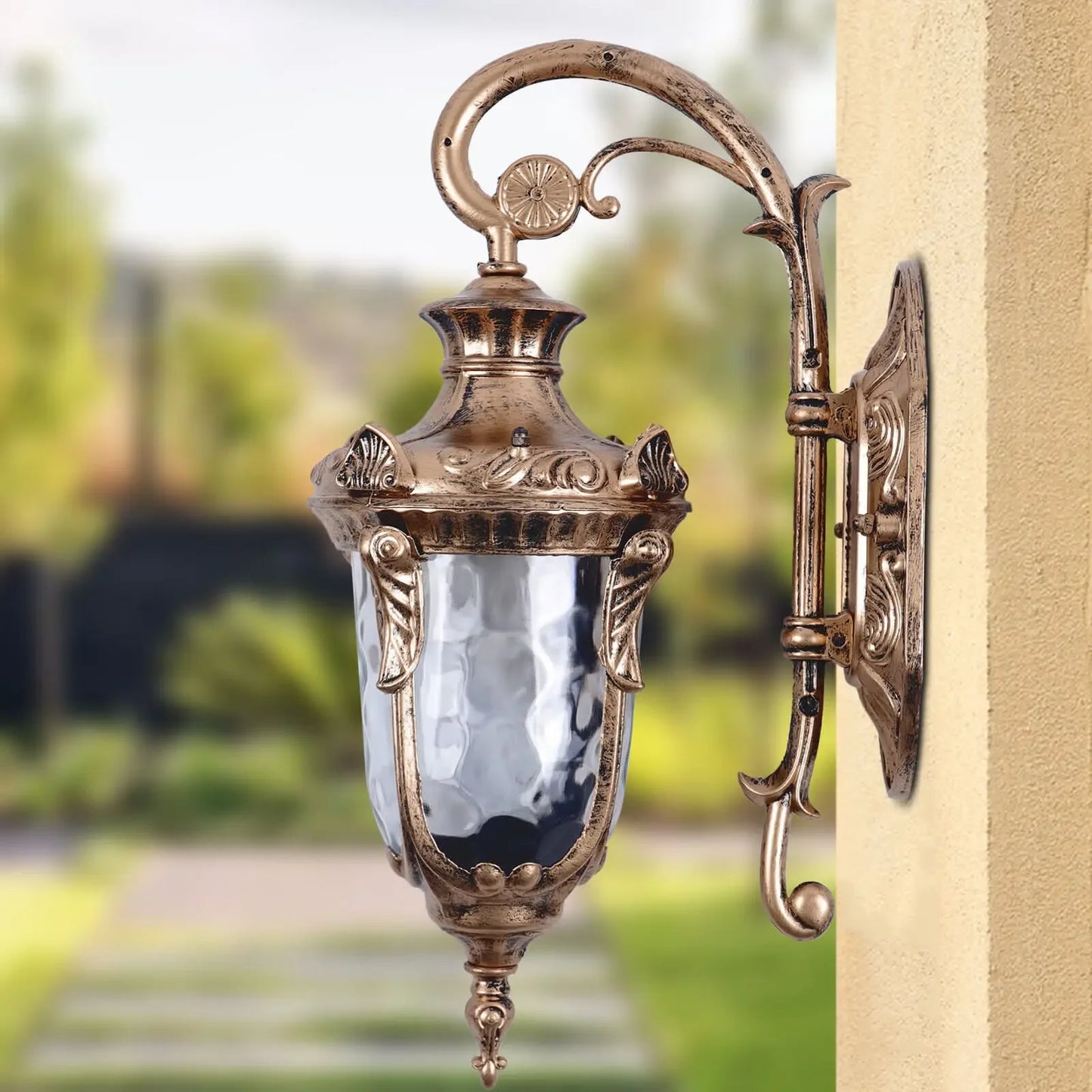 Bymaocar Outdoor Wall Sconce Light Die Cast Aluminum 110V E26