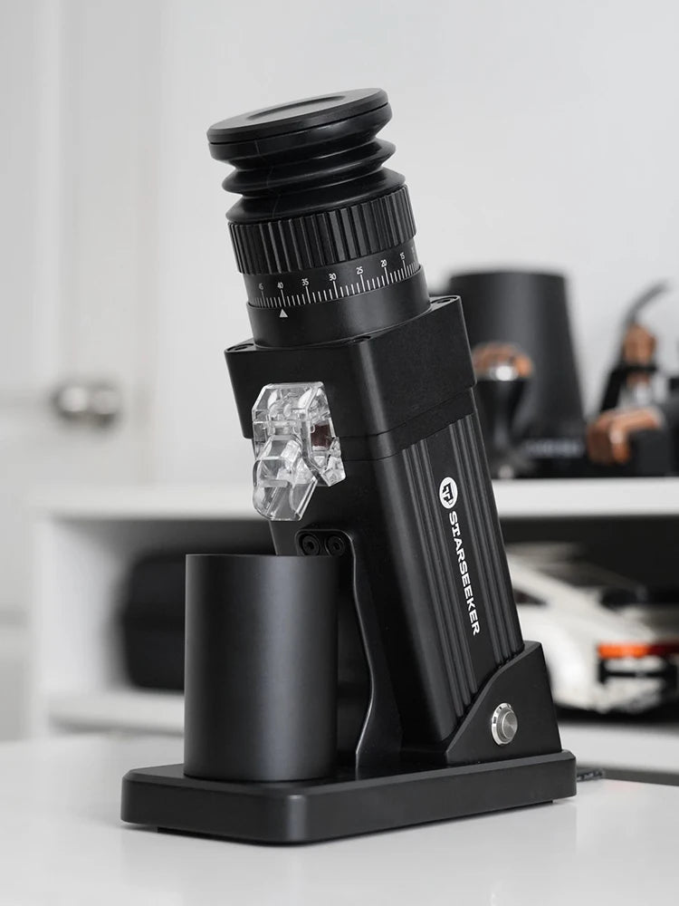 Starseeker Electric Coffee Grinder With Titanium Cone Burr Stepless Adjustment
