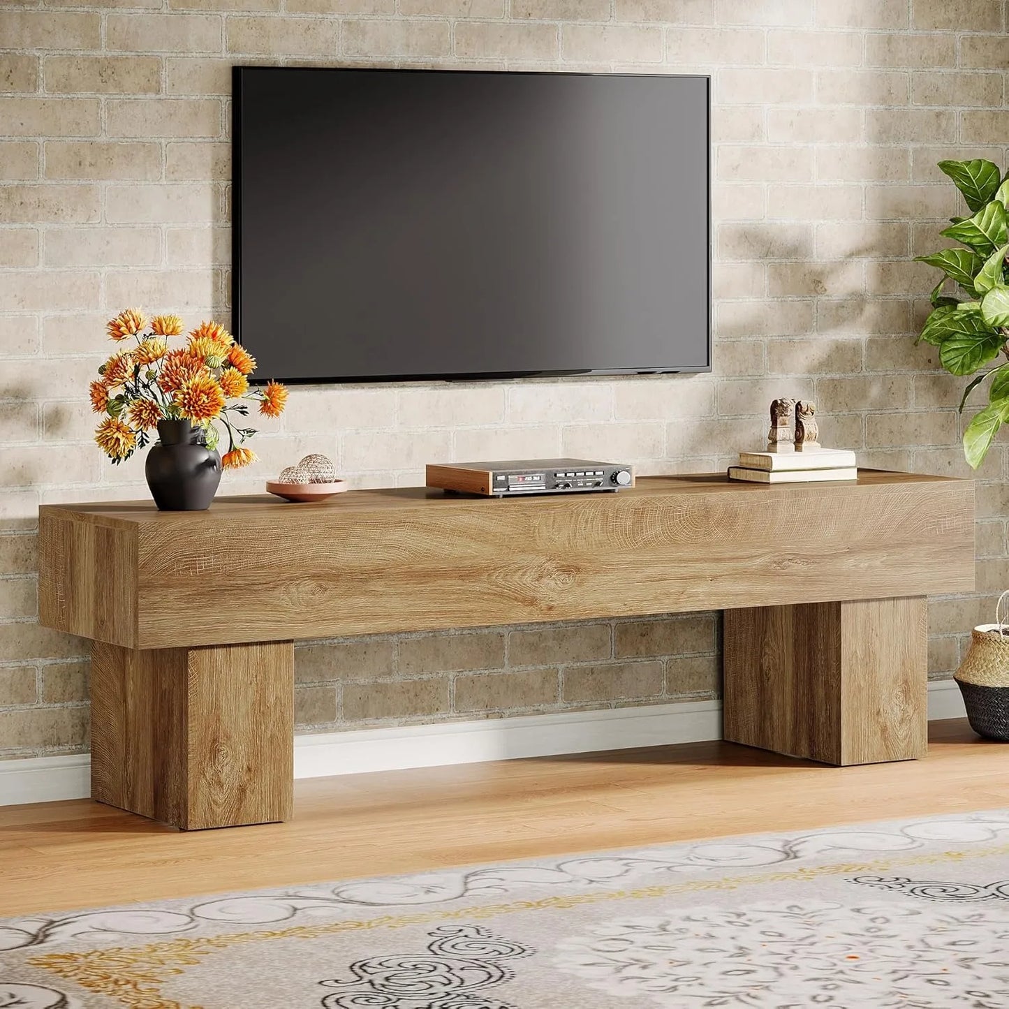 Little Tree Farmhouse Television Stand Entertainment Center