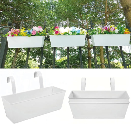 Hanging Flower Pots For Railings Or Fences Countryside Style