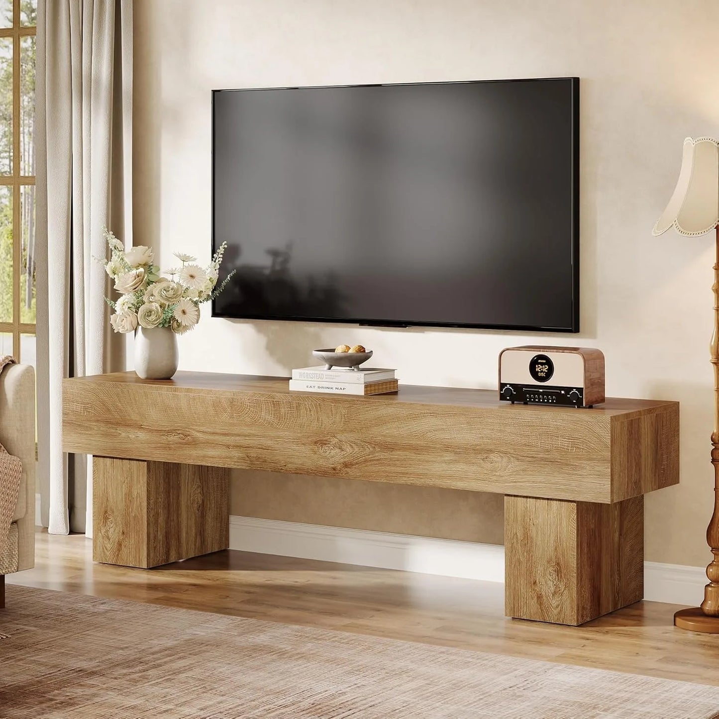 Little Tree Farmhouse Television Stand Entertainment Center