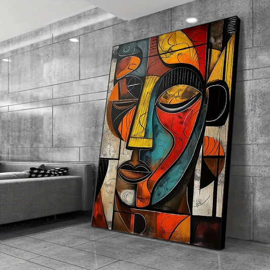 Abstract African Art Canvas Print Frameless Wall Art For Modern Living Rooms