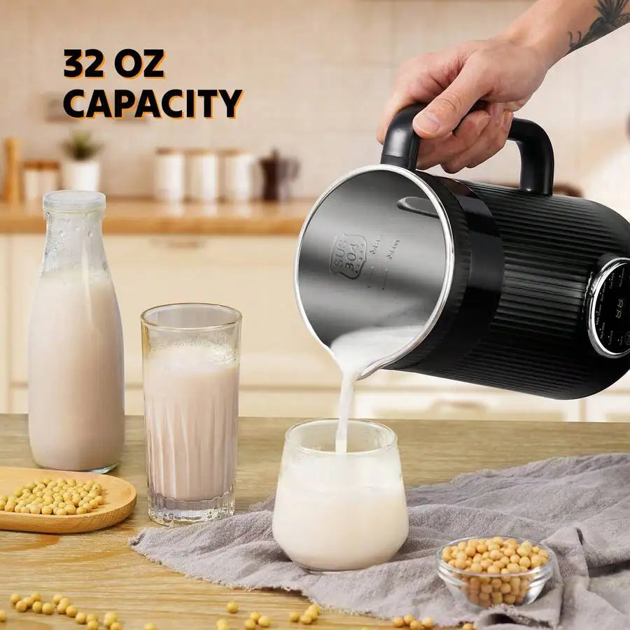 XMSJ 8In1 Nut Milk Maker Blender Plant Based Milks