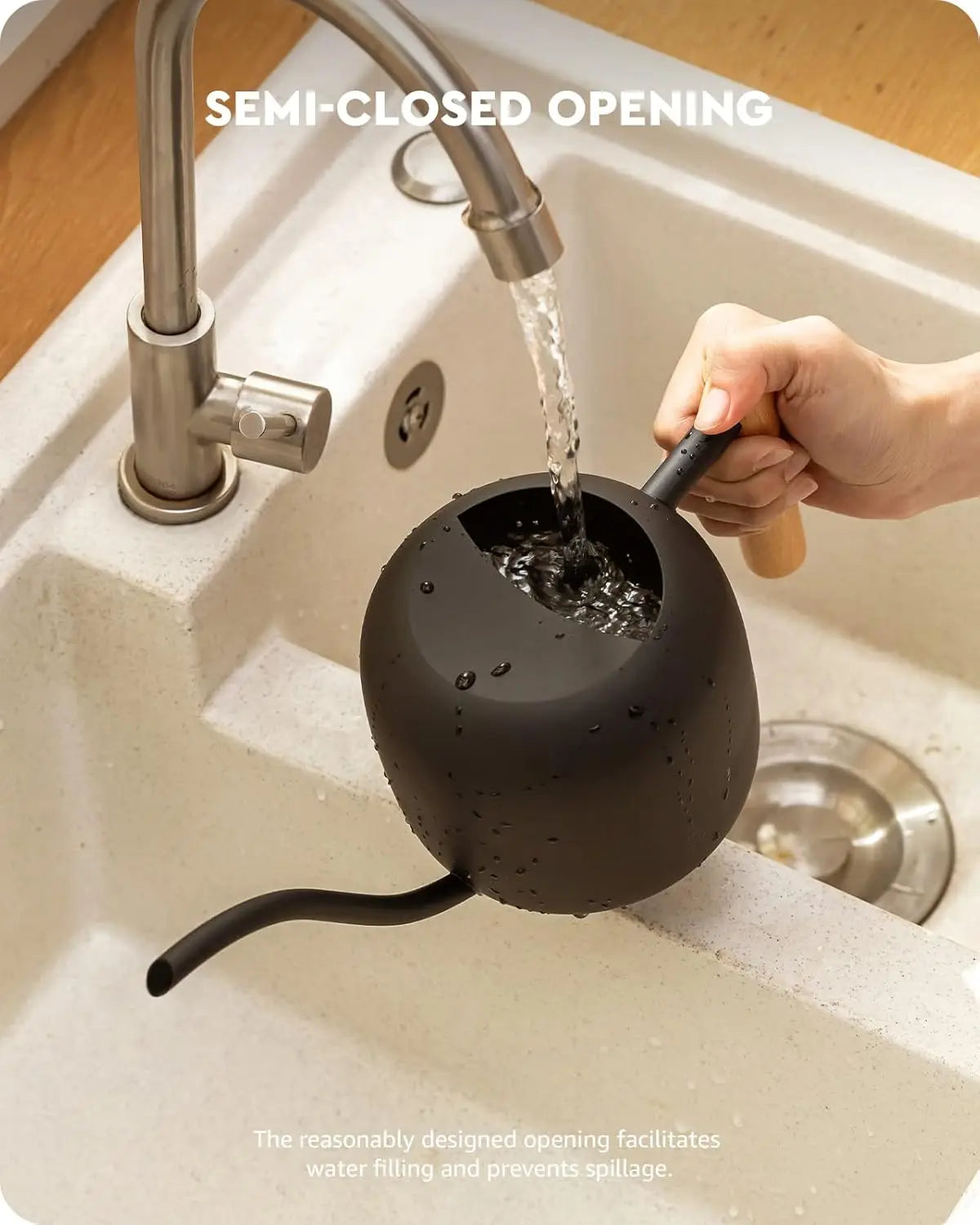 Stainless Steel Watering Can With Long Spout For Indoor Plants