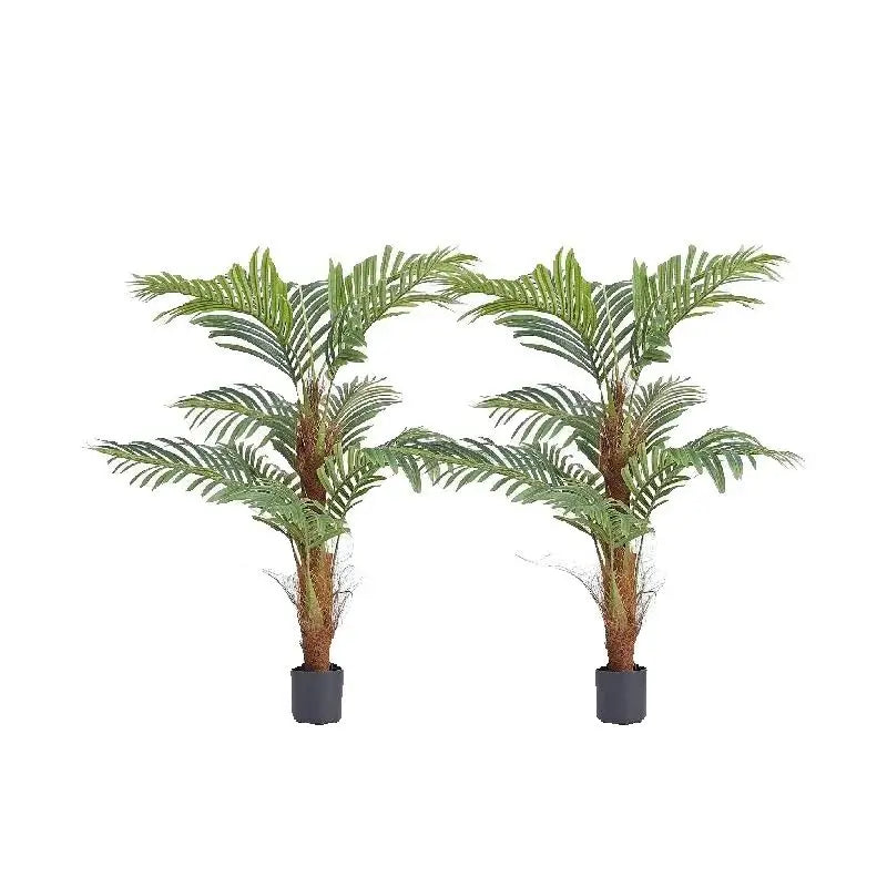 SucceBuy Artificial Palm Tree Faux Plant Anti Tip Protection