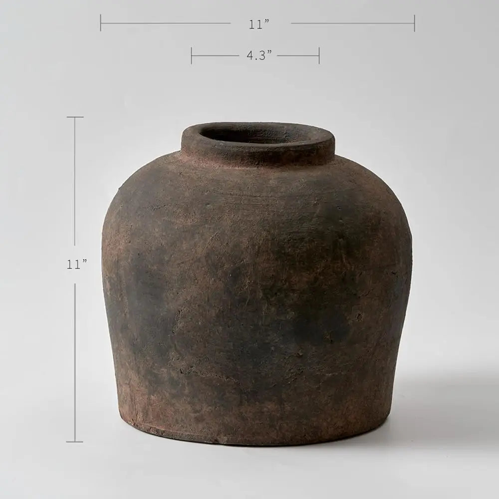 Zen Inspired Ceramic Vase For Rustic Home Decor And Arrangements