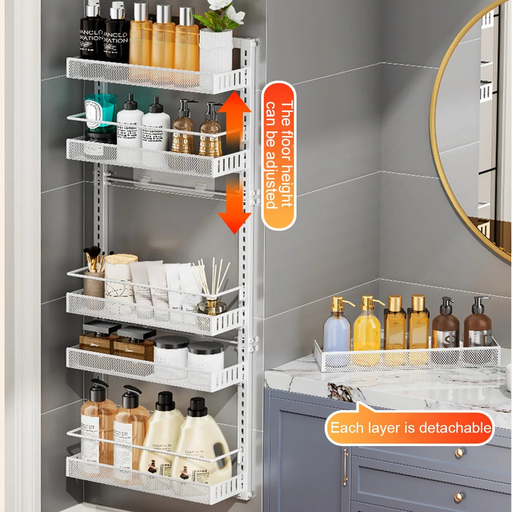 HiMISS 6-Tier Over-the-Door Pantry Organizer With Adjustable Baskets