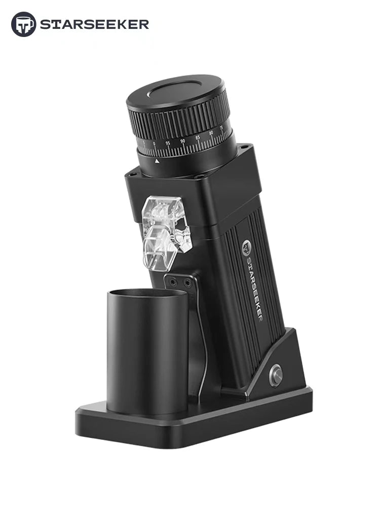 Starseeker Electric Coffee Grinder With Titanium Cone Burr Stepless Adjustment