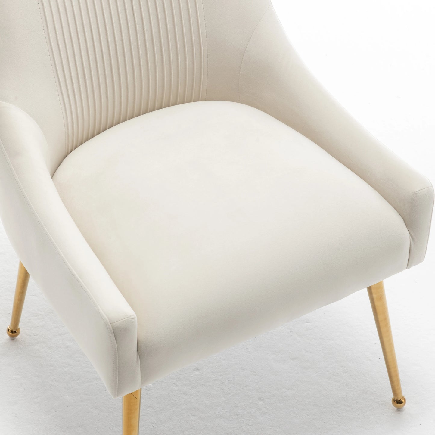 SEYNAR Modern Glam Boucle Velvet Dining Chair Set of Two