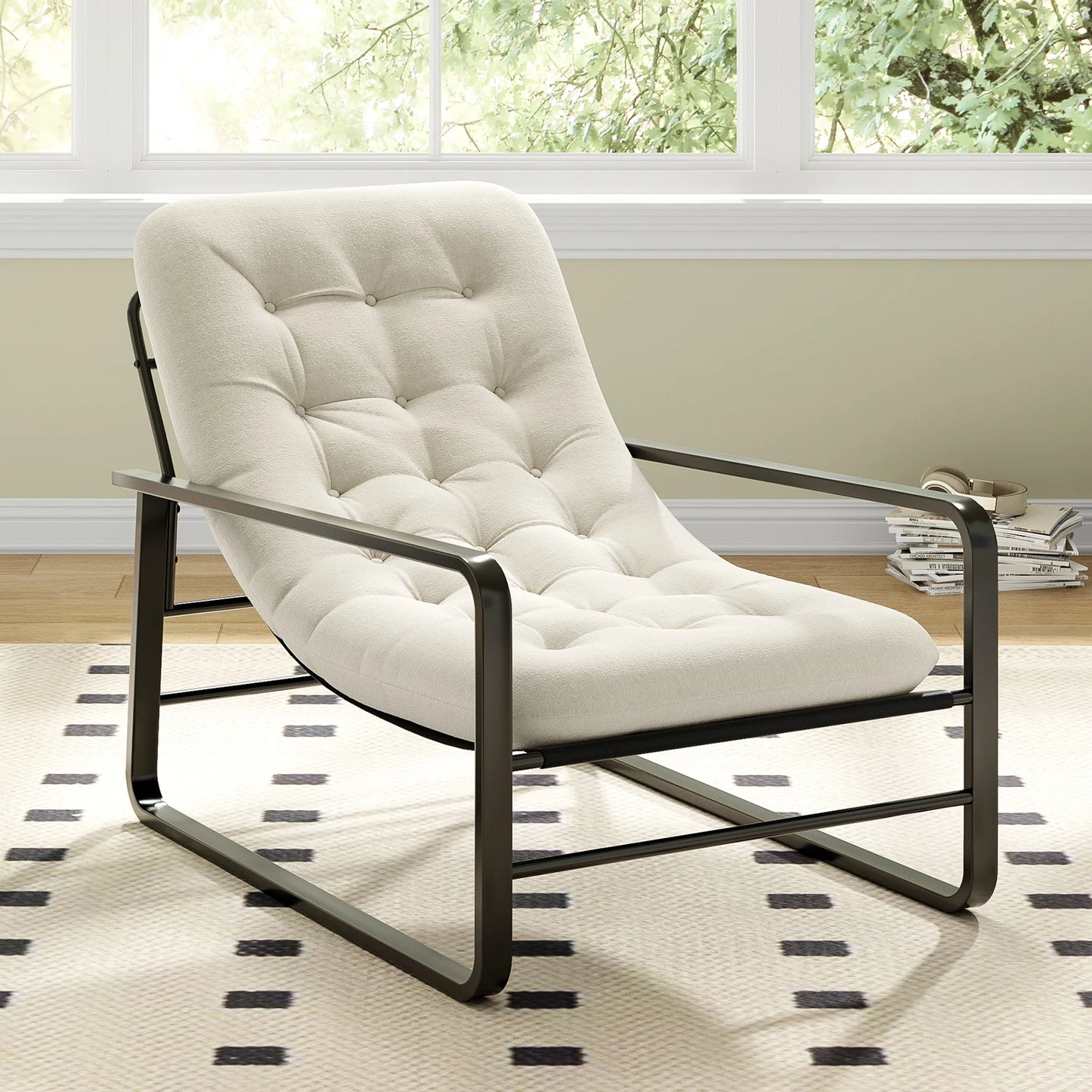 FARINI Plush Lounge Chair Cloud Soft Cushion Ergonomic Seating