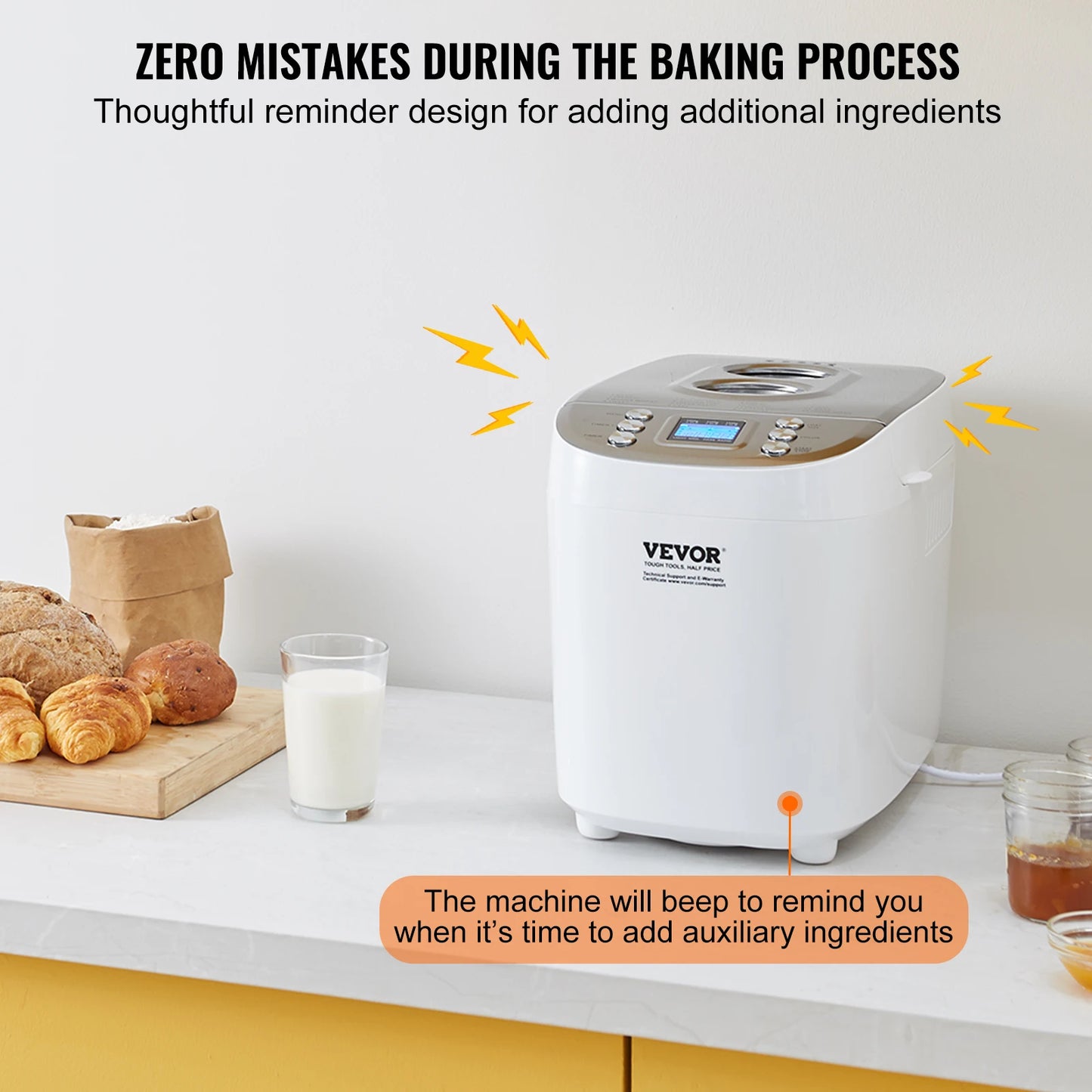 SucceBuy 15 In 1 Dough Machine Bread Maker Gluten Free