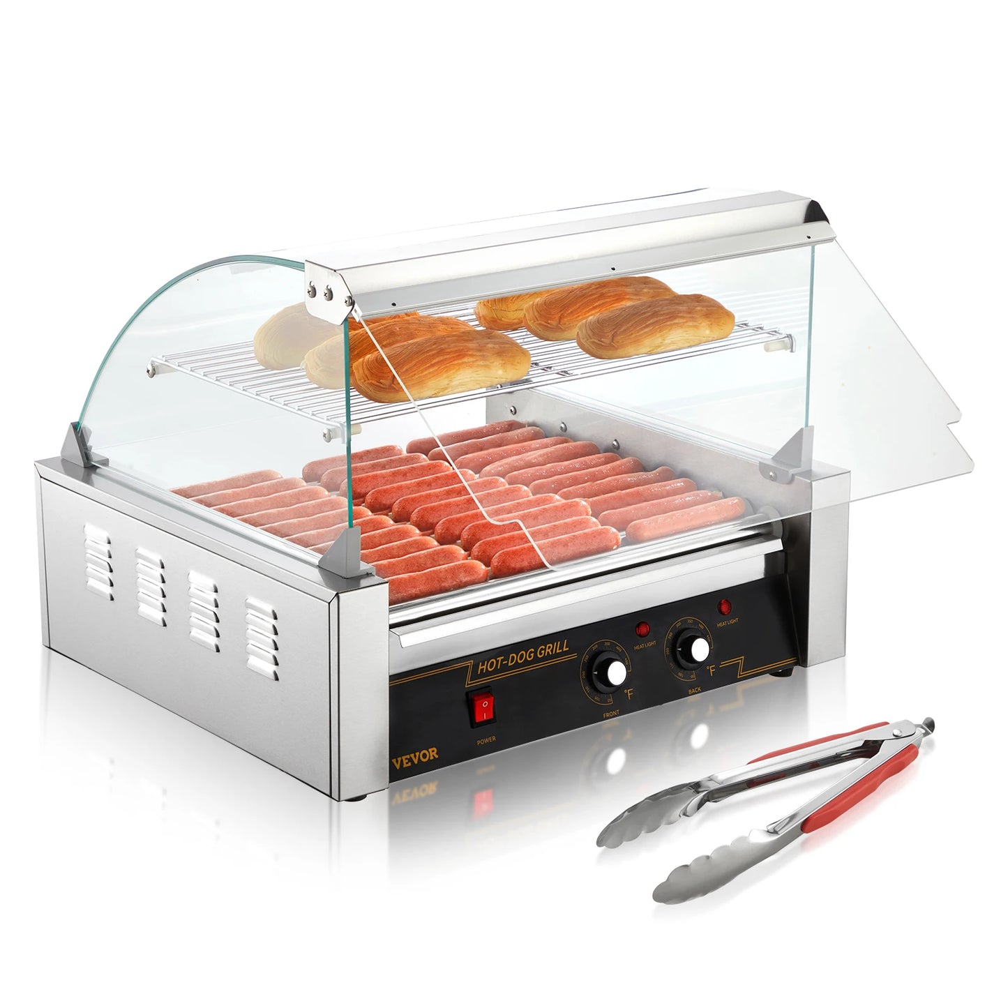 SucceBuy Commercial Hot Dog Roller Sausage Maker 110V Barbecue Grill