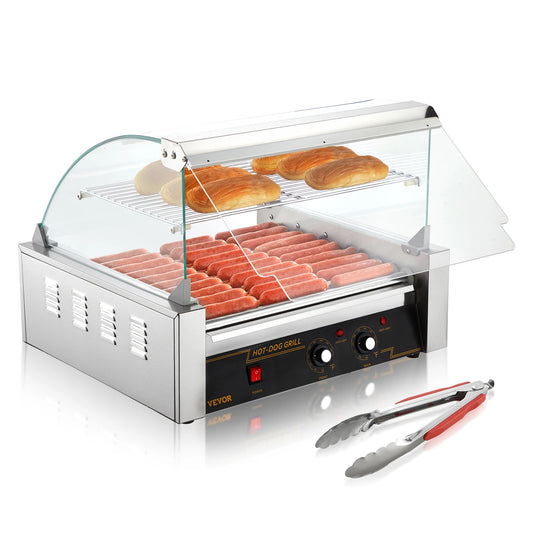 SucceBuy Commercial Hot Dog Roller Sausage Maker 110V Barbecue Grill