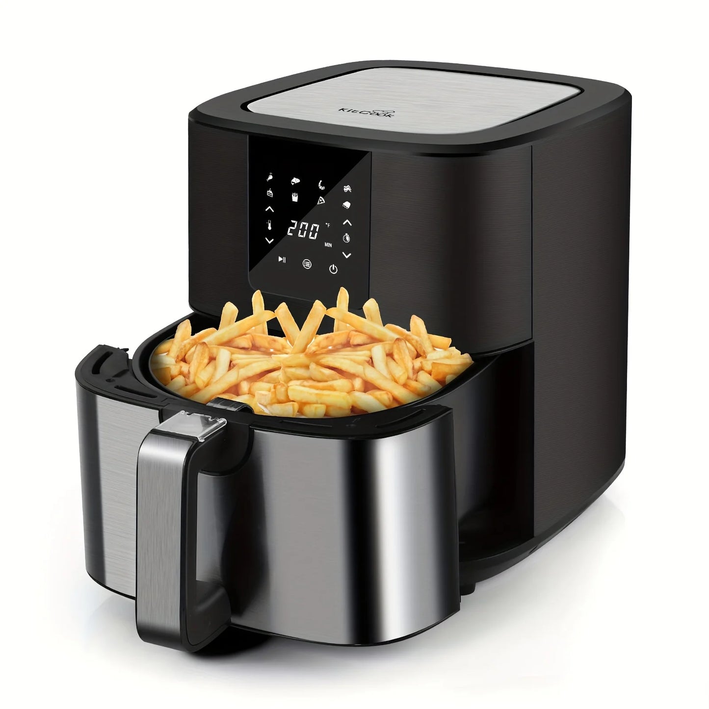 KitCook 1500W Air Fryer With Eight Presets And Digital Screen